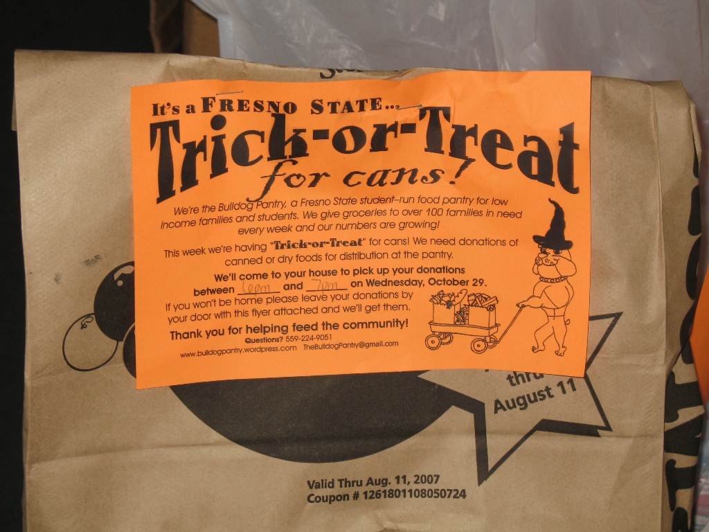 The flyer passed out to each neighborhood